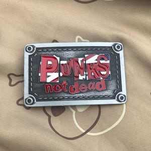 Punks Not Dead Belt Buckle